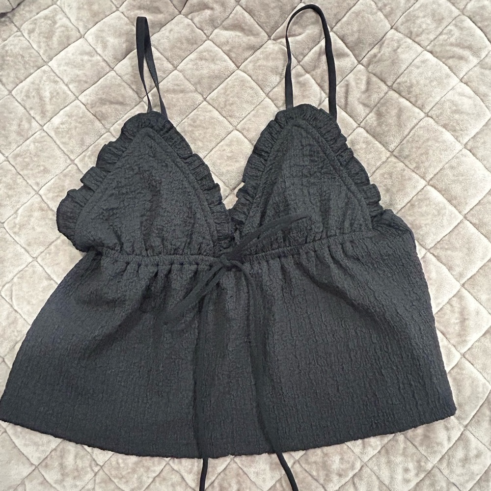 Black Polyester Garment